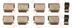 Set accesorii, placute frana TRW (cod 2081397)
