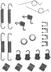 Set accesorii, sabot de frana FERODO (cod 1421020)