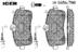 set placute frana,frana disc ICER (cod 2054337)