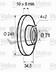 Disc frana VALEO (cod 987030)