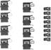Set accesorii, placute frana TEXTAR (cod 1227702)