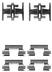Set accesorii, placute frana QUINTON HAZELL (cod 1341495)