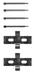Set accesorii, placute frana QUINTON HAZELL (cod 1341524)