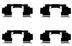 Set accesorii, placute frana QUINTON HAZELL (cod 1341689)