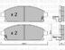 set placute frana,frana disc METELLI (cod 1883217)