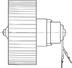 Electromotor, ventilatie interioara MAGNETI MARELLI (cod 1734237)