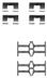 Set accesorii, placute frana QUINTON HAZELL (cod 1341675)