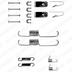 Set accesorii, sabot de frana DELPHI (cod 1671051)