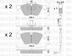 set placute frana,frana disc METELLI (cod 1883395)