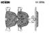 set placute frana,frana disc ICER (cod 2054576)