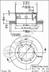 Disc frana BREMBO (cod 1565104)