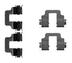 Set accesorii, placute frana TEXTAR (cod 1227690)