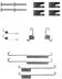 Set accesorii, sabot de frana FERODO (cod 1421015)