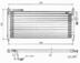Condensator, climatizare NRF (cod 2246504)