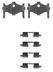 Set accesorii, placute frana QUINTON HAZELL (cod 1341557)