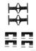 Set accesorii, placute frana HERTH+BUSS JAKOPARTS (cod 1290020)