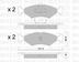 set placute frana,frana disc METELLI (cod 1882568)