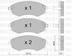 set placute frana,frana disc METELLI (cod 1882875)