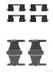 Set accesorii, placute frana HERTH+BUSS JAKOPARTS (cod 1289929)