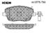 set placute frana,frana disc ICER (cod 2054252)