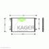 Condensator, climatizare KAGER (cod 2485195)