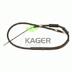 Cablu, frana de parcare KAGER (cod 2468946)