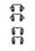 Set accesorii, placute frana HERTH+BUSS JAKOPARTS (cod 1290022)
