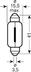 Bec, iluminare habitaclu OSRAM (cod 1576154)
