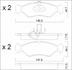 set placute frana,frana disc VAICO (cod 2093184)