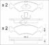 set placute frana,frana disc VAICO (cod 2093185)