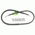 Cablu, frana de parcare KAGER (cod 2468984)