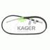 Cablu, frana de parcare KAGER (cod 2469093)