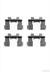 Set accesorii, placute frana HERTH+BUSS JAKOPARTS (cod 1290057)