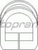 Suport, caseta directie TOPRAN (cod 2566805)