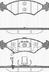 set placute frana,frana disc TRISCAN (cod 1805734)